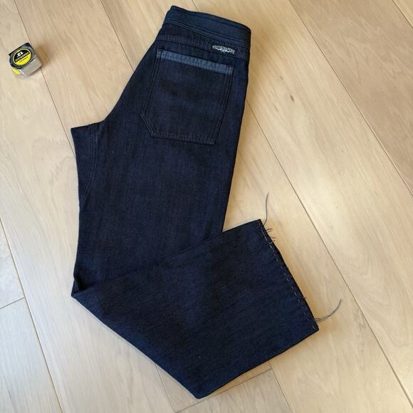 Stone Master Pants 30 Blue Dark Wash Belted Utility Made in USA Outdoors - Picture 9 of 9